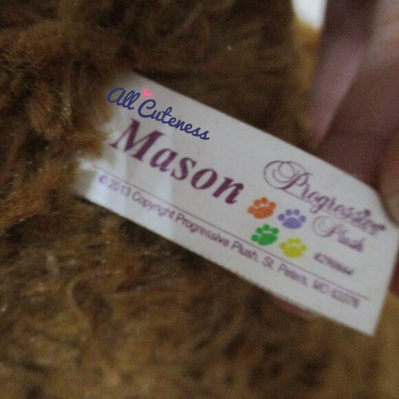 Progressive Plush Mason Teddy Bear - Picture 8 of 8